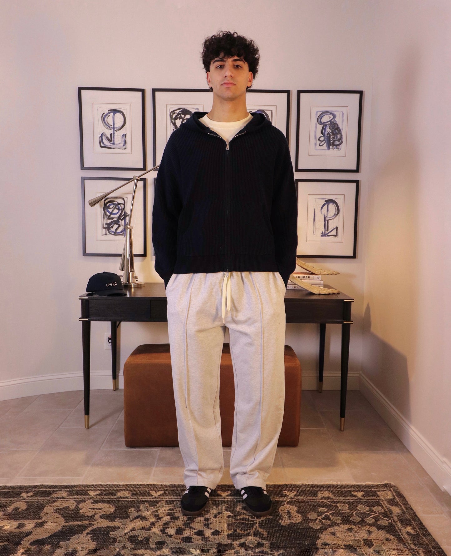 Fisherman Knit Full-Zip Hoodie