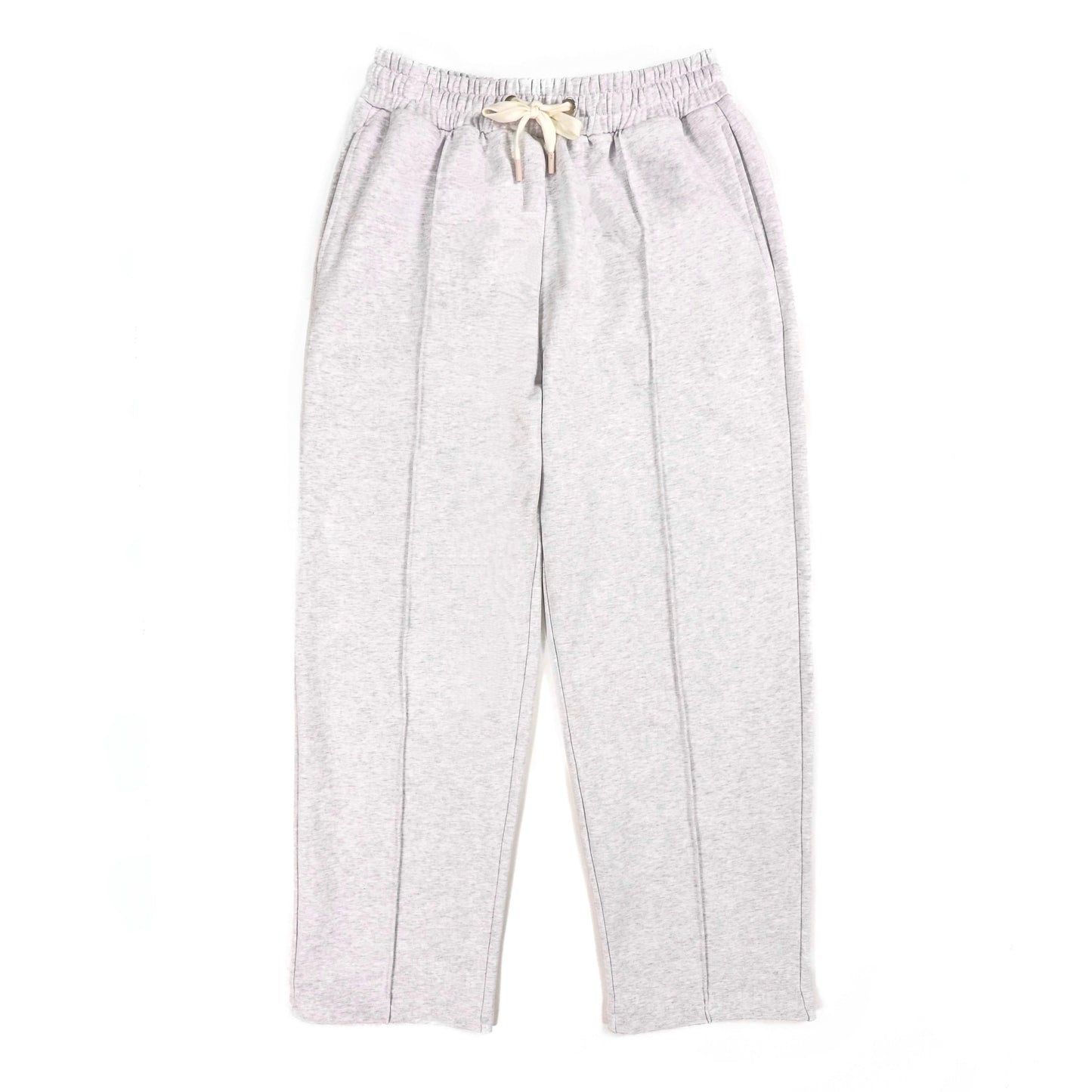Wide-Leg Pleated Sweatpant